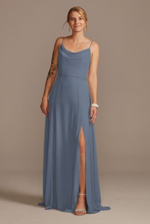Steel Blue Bridesmaid Dresses | Davids Bridal